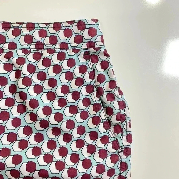 Mr Swim Trunks Geometric Pattern Men's Size XL Board Shorts Pockets & Zip Fly - Picture 6 of 14